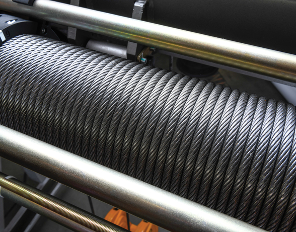 Image of the wire rope on Kito's RY wire rope hoist