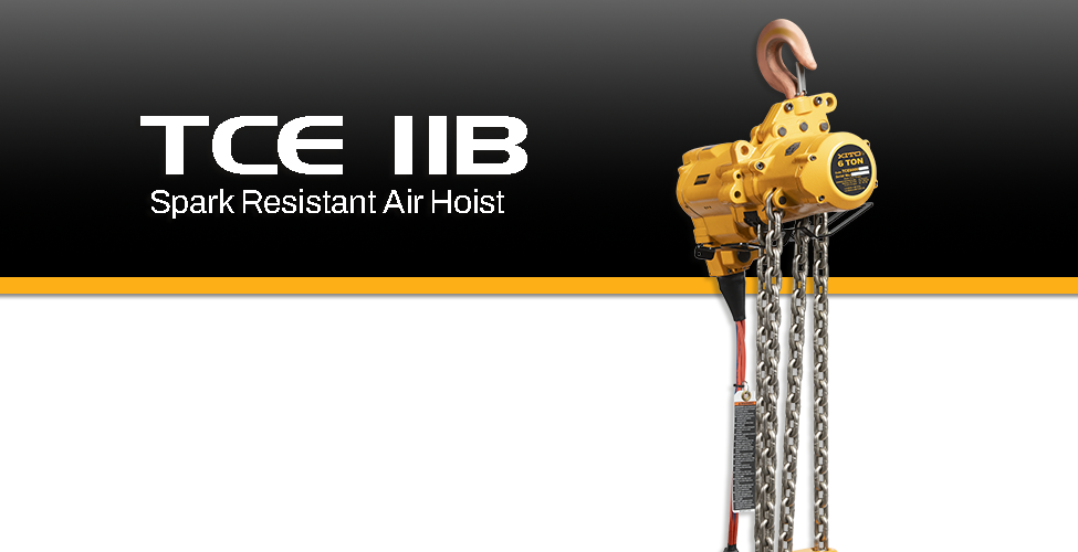 English news header image for the TCE Air hoist