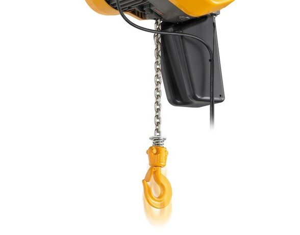 Image depicting the no-load high speed function of Kito's EQ/SEQ electric chain hoist